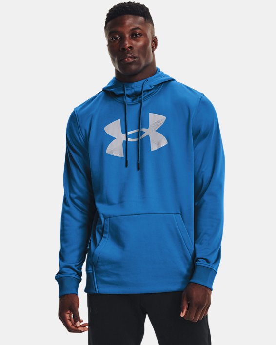 Men's Armour Fleece® Big Logo Hoodie, Blue, pdpMainDesktop image number 0